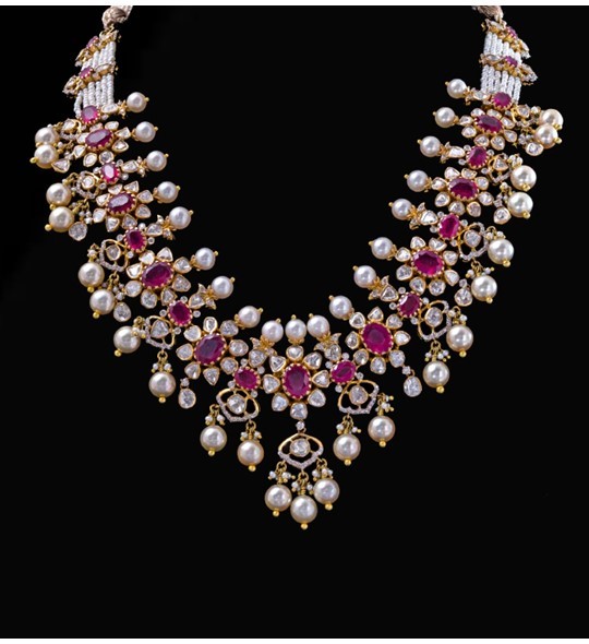 Natural Color Uncut Ruby Beads Necklace – Mangatrai Gems & Jewels Pvt Ltd
