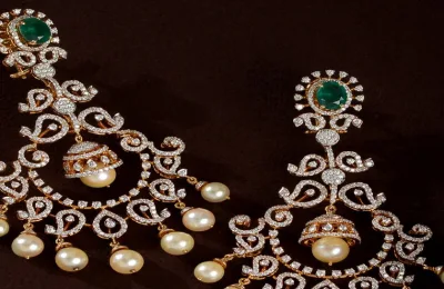 Pearl and Diamond Earrings