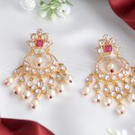 buy polki earrings designs at krishna jewellers pearls & gems