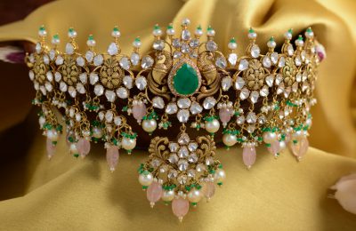 Uncut Diamond Jewellery Designs at Krishna Jewellers