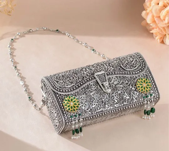 Pure Silver Clutch Bag