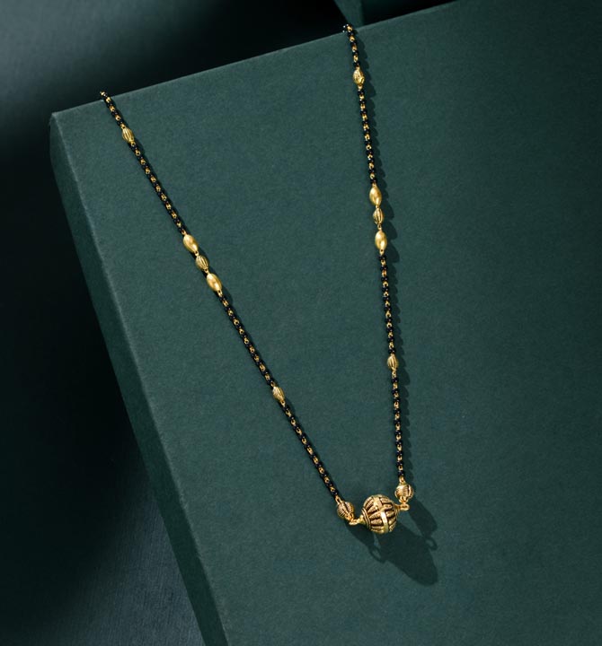 Buy Gold Mangalsutra Designs 2022 at Krishna Jewellers 