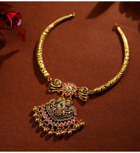 Buy Gold Kanthi Style Necklace at Krishna Jewellers