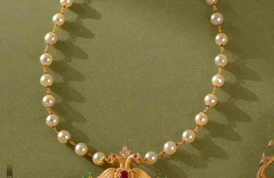 Buy 22k Gold Pearl Necklace from Krishna Jewellers