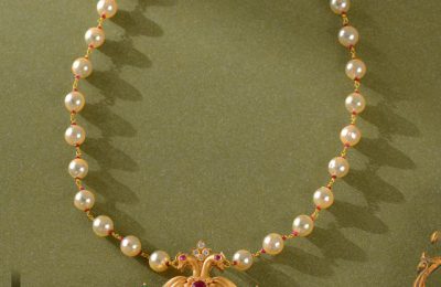 Buy 22k Gold Pearl Necklace from Krishna Jewellers